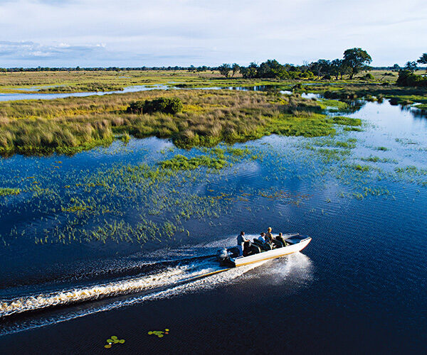 Trải nghiệm trên thuyền tại North Island Okavango, Botswana